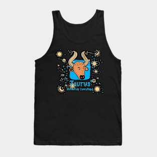 Taurus zodiac bull astrology birth sign funny stubborn Tank Top